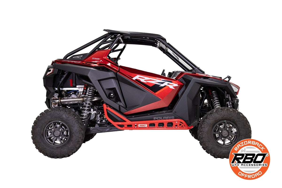 Razorback Offroad Polaris RZR Pro & Pro XP Series Black Rock Sliders - 2 Seat Model