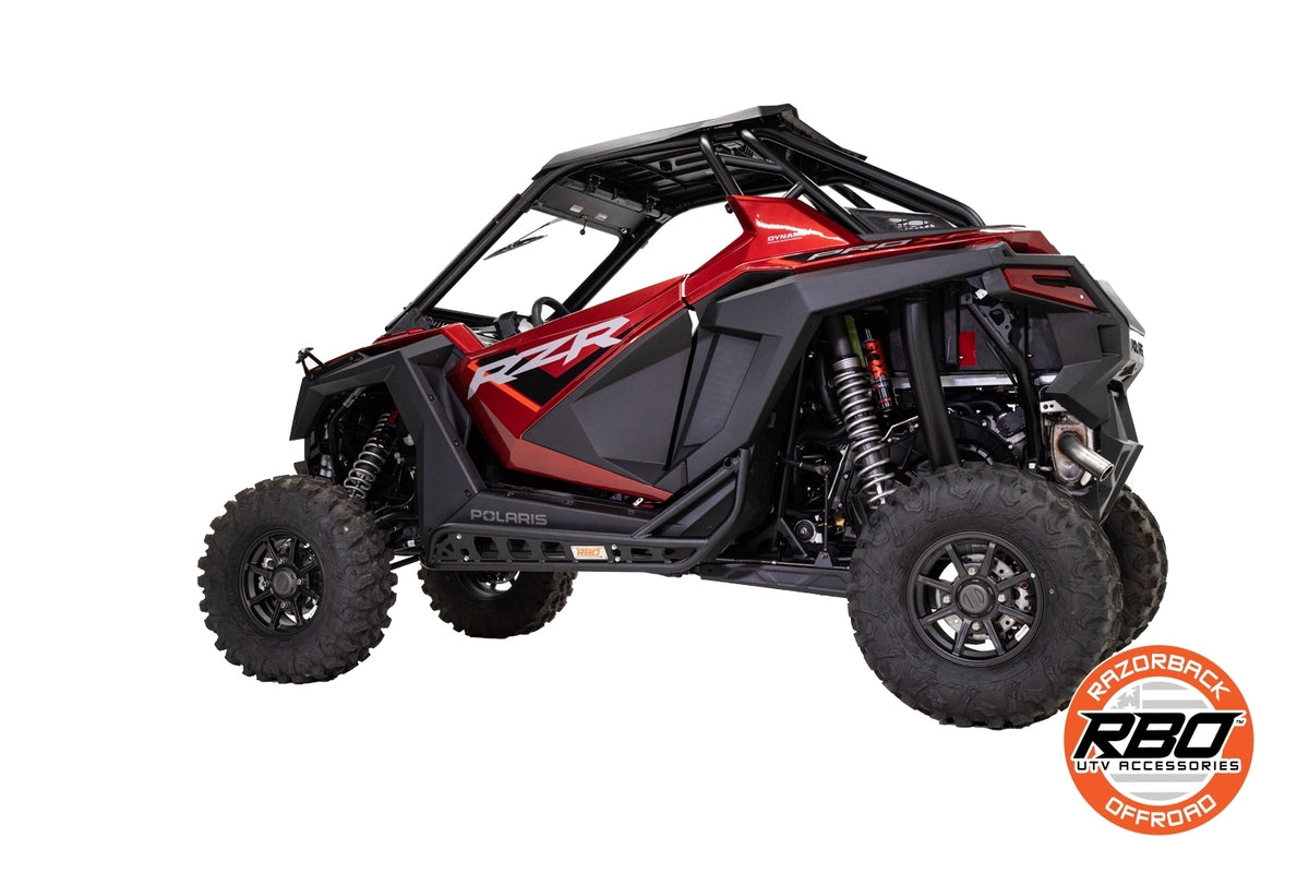 Razorback Offroad Polaris RZR Pro & Pro XP Series Black Rock Sliders - 2 Seat Model