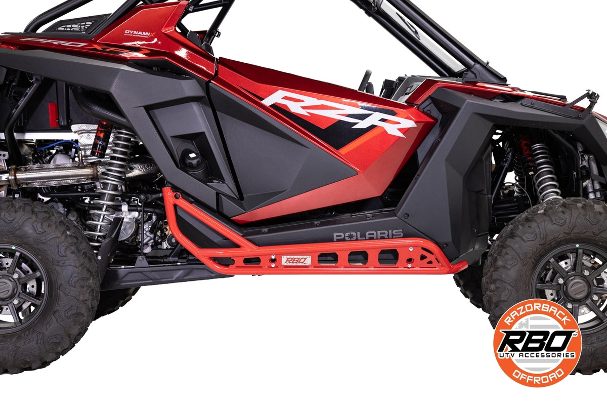 Razorback Offroad Polaris RZR Pro & Pro XP Series Black Rock Sliders - 2 Seat Model