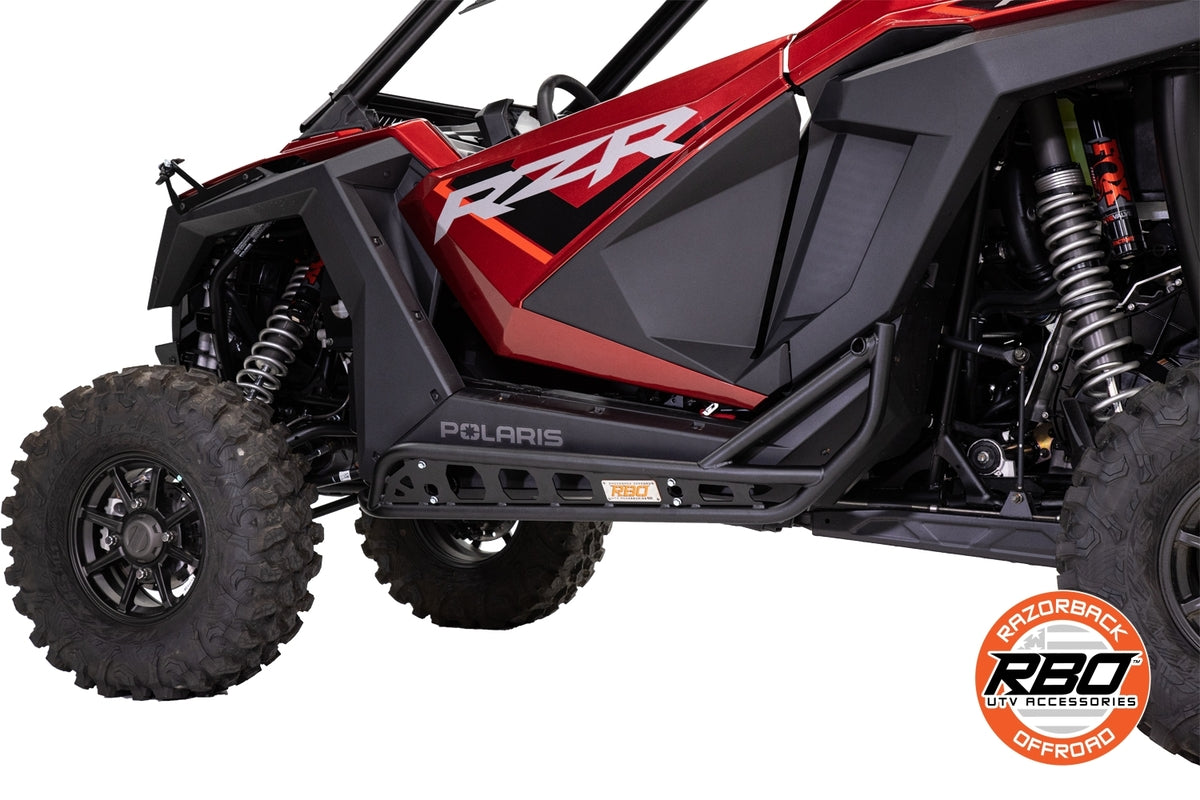 Razorback Offroad Polaris RZR Pro & Pro XP Series Black Rock Sliders - 2 Seat Model