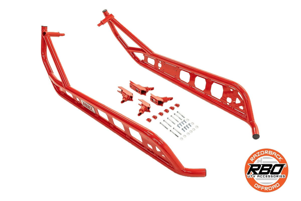 Razorback Offroad Polaris RZR Pro & Pro XP Series Black Rock Sliders - 2 Seat Model