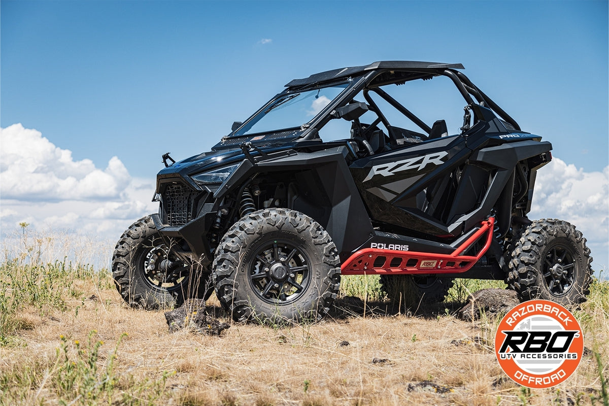 Razorback Offroad Polaris RZR Pro & Pro XP Series Black Rock Sliders - 2 Seat Model