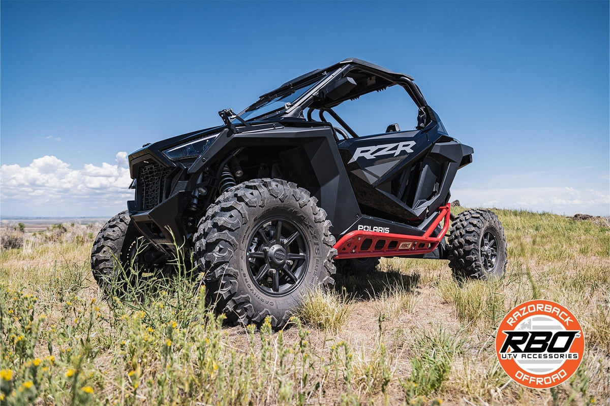 Razorback Offroad Polaris RZR Pro & Pro XP Series Black Rock Sliders - 2 Seat Model