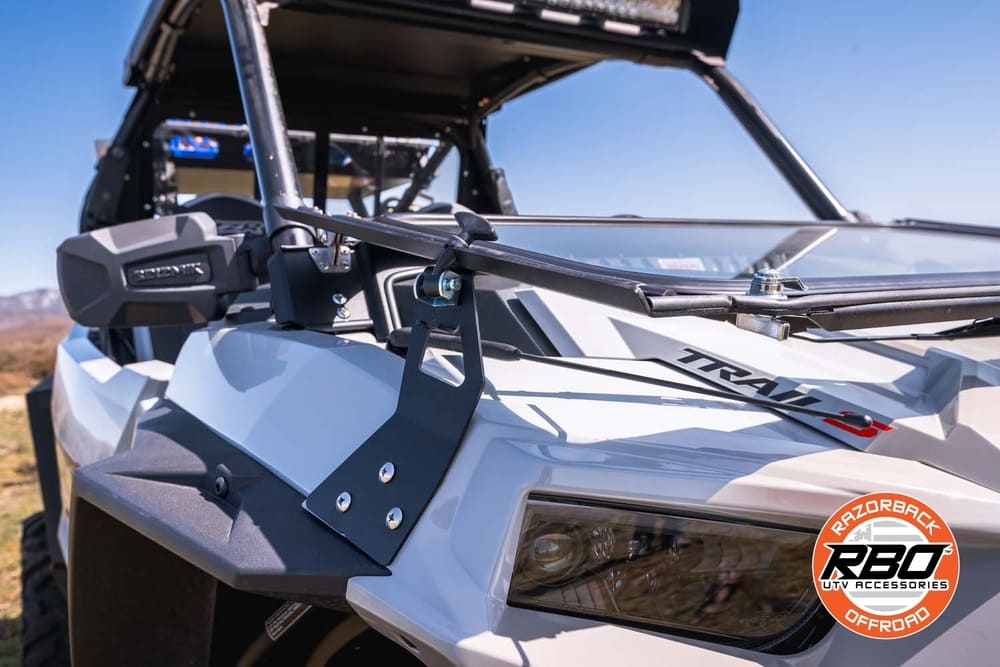 Razorback Offroad Polaris RZR Ultimate Trail Folding Glass Windshield