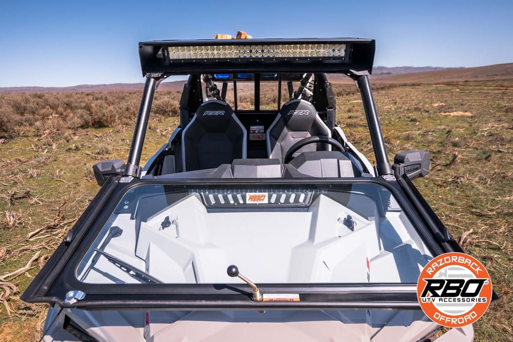 Razorback Offroad Polaris RZR Ultimate Trail Folding Glass Windshield