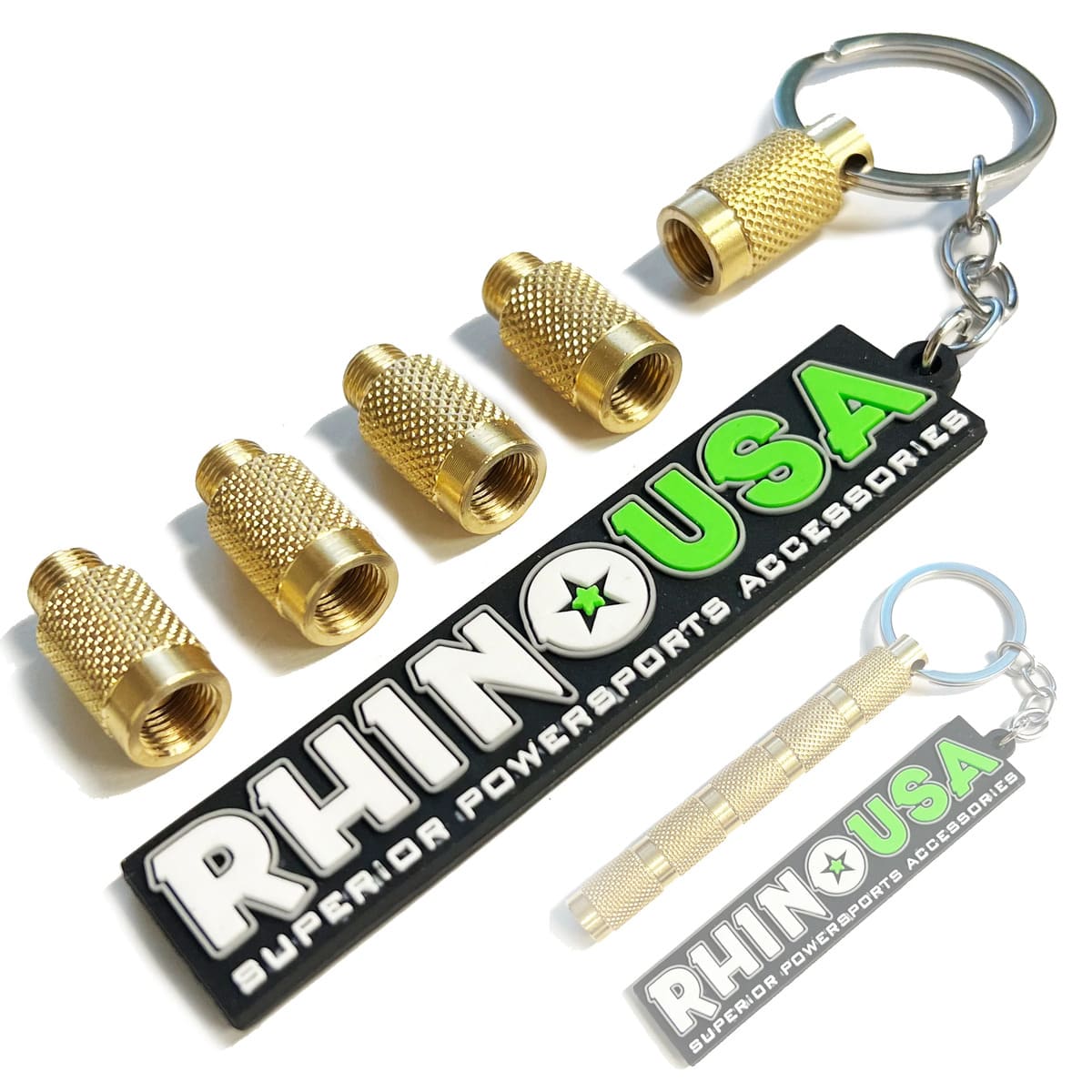 Rhino USA 0-60 PSI Tire Deflator Keychain