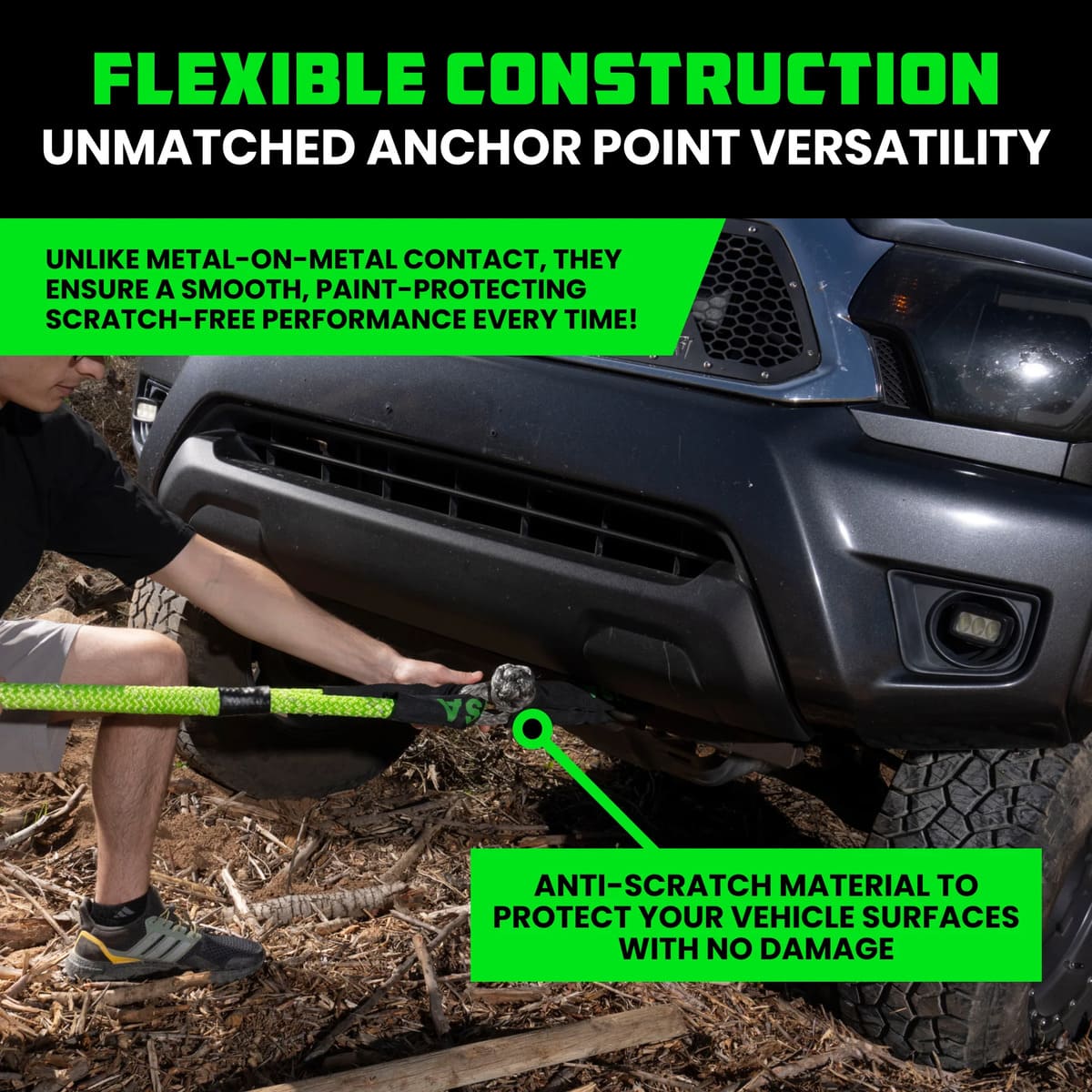 Rhino USA 1/2" Synthetic Soft Shackles