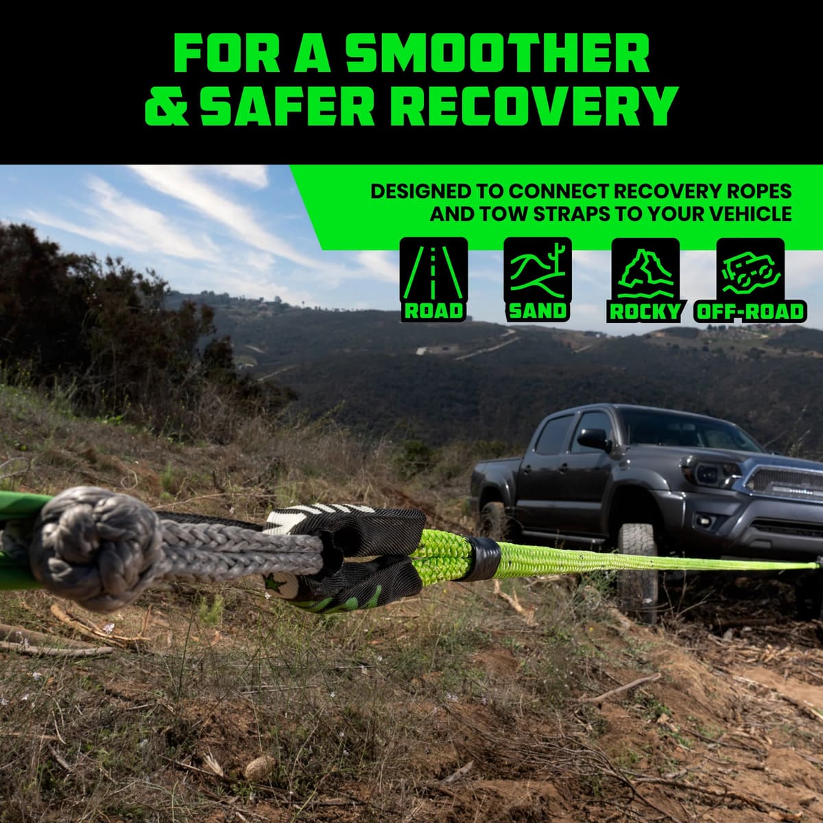 Rhino USA 1/2" Synthetic Soft Shackles