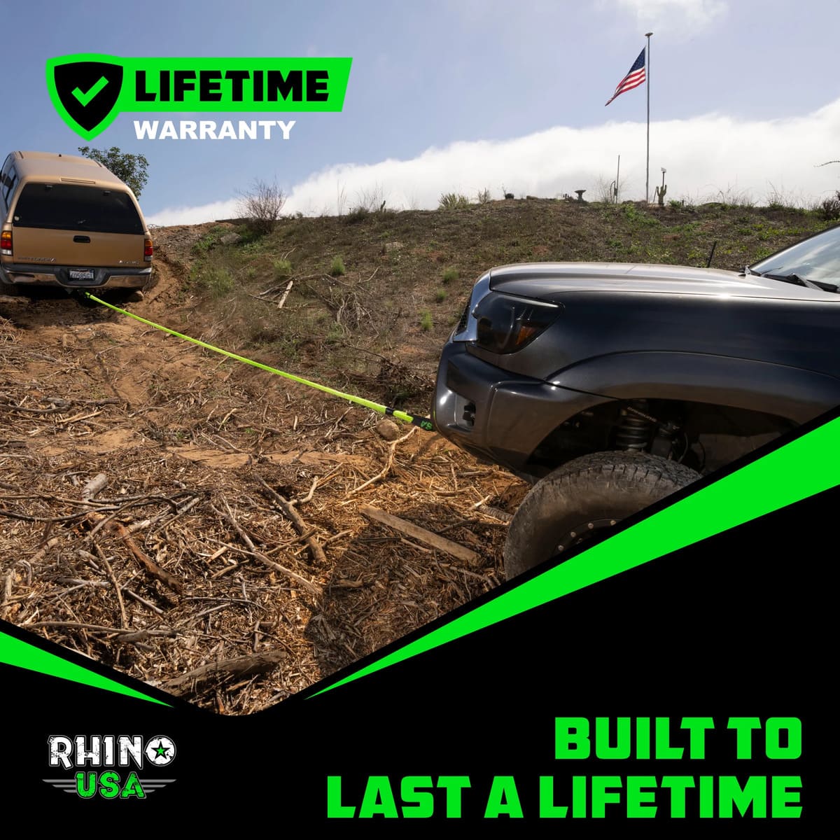 Rhino USA 1/2" Synthetic Soft Shackles