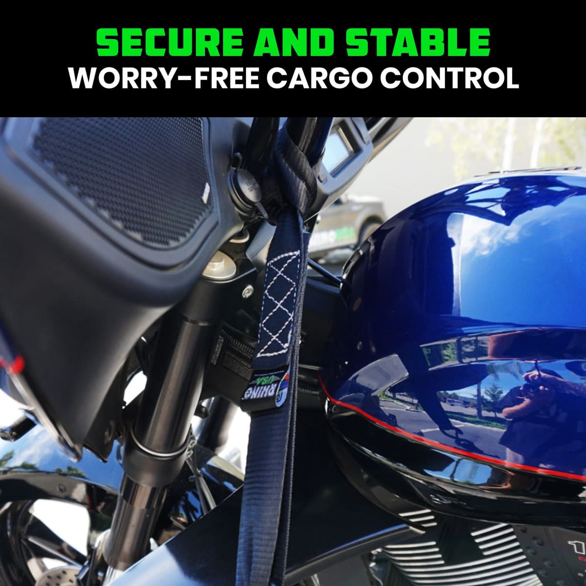 Rhino USA 1.7" x 17" Soft Loop 4-Pack Tie-Down Straps