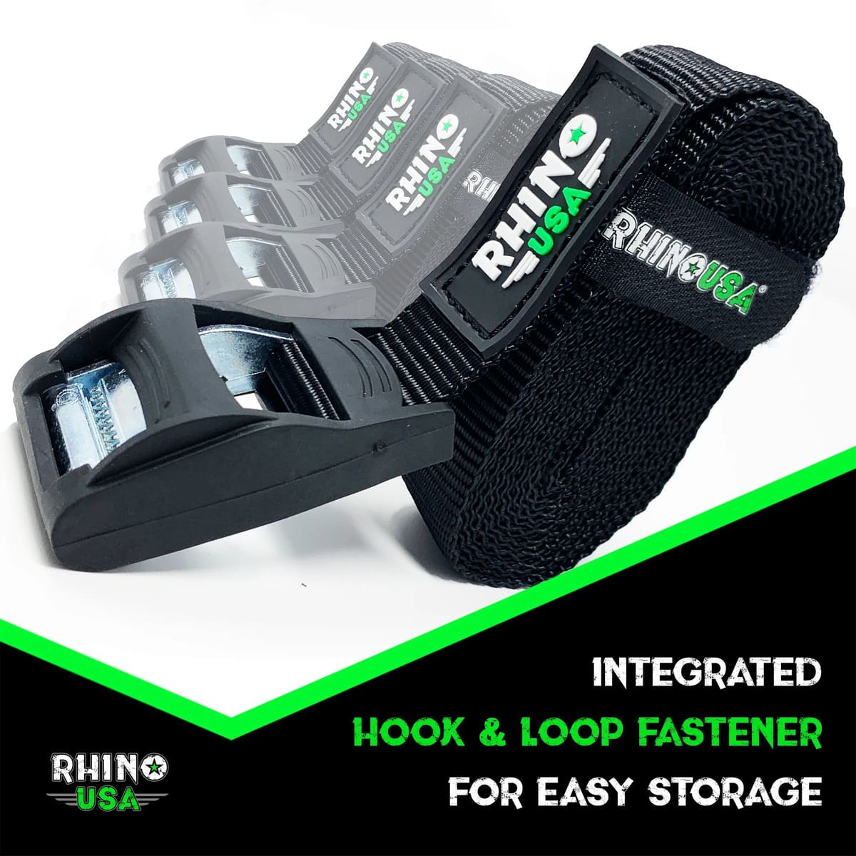 Rhino USA 1" x 12' Lashing Tie-Down Straps