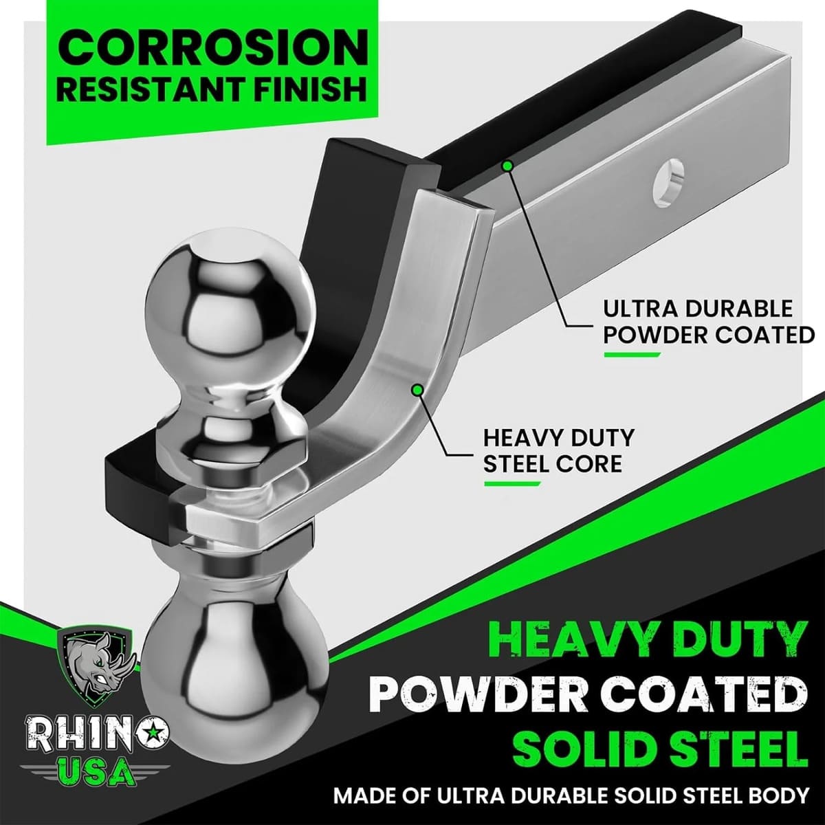 Rhino USA 2" Dual Ball Hitch