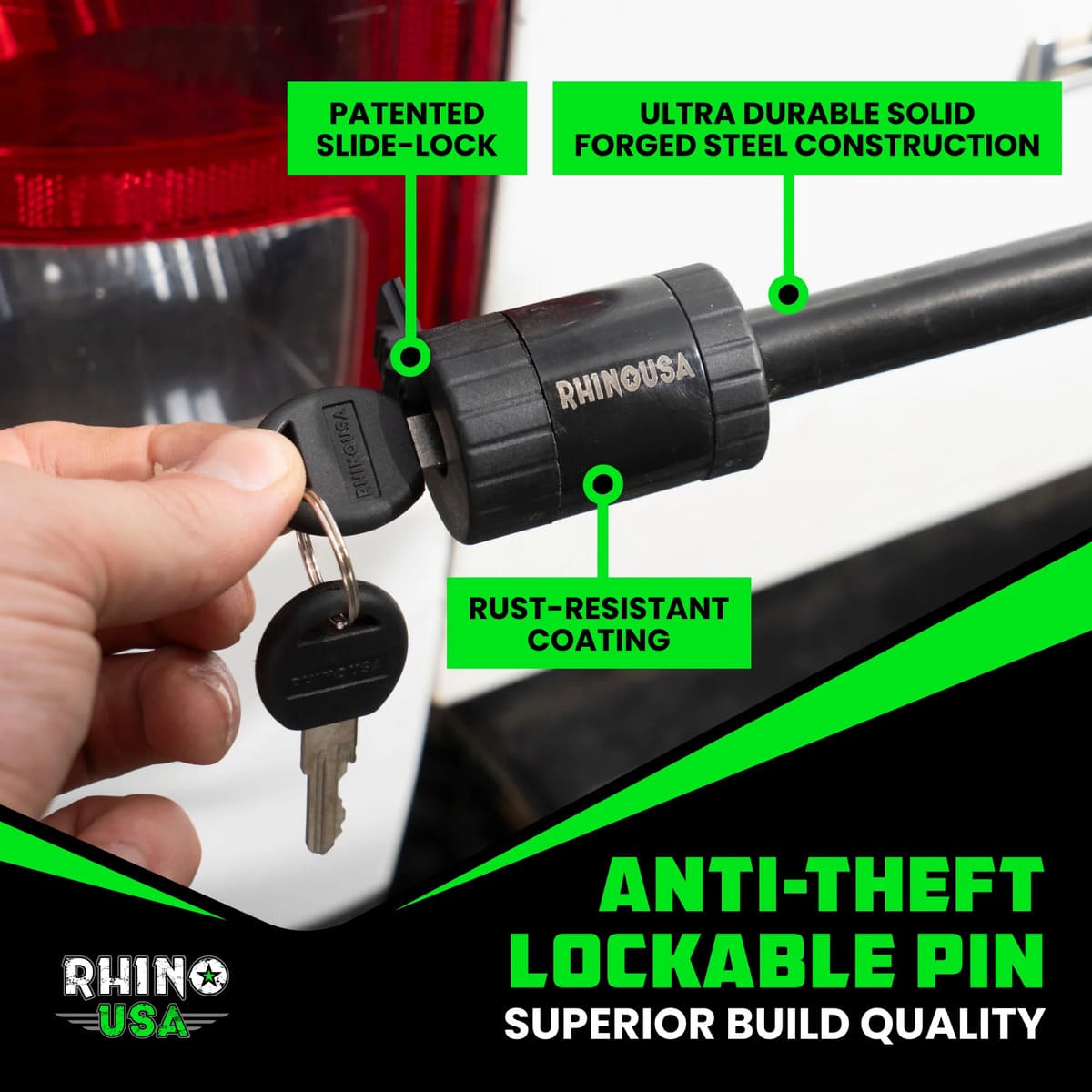 Rhino USA 2" Locking Trailer Hitch Pin