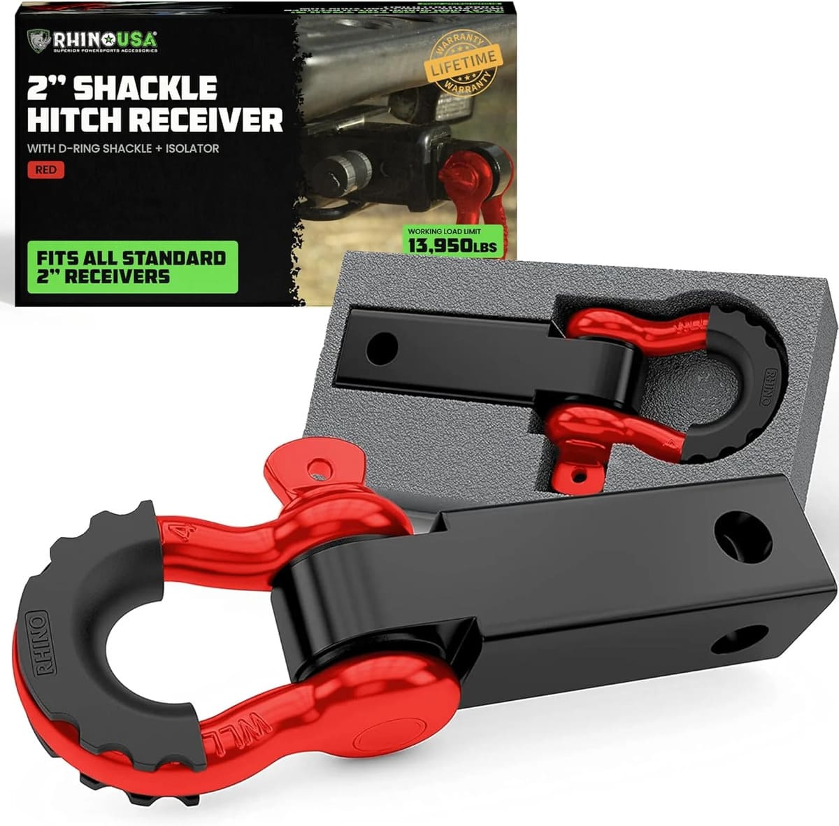 Rhino USA 2" Shackle Hitch Receiver