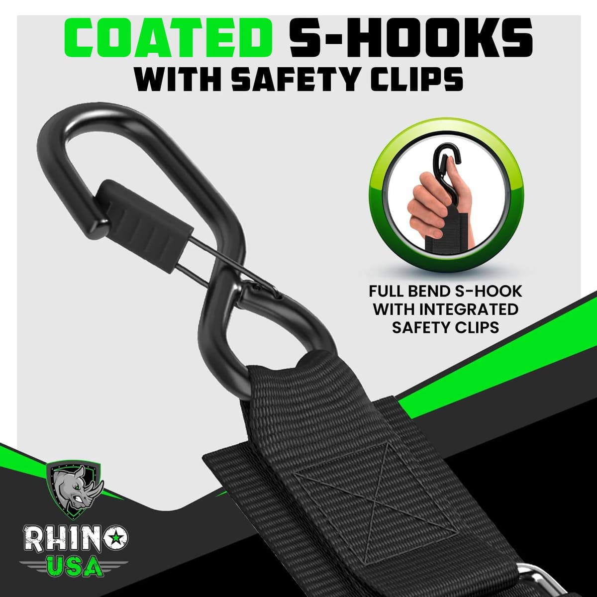 Rhino USA 2" x 4' Transom Tie-Down Straps