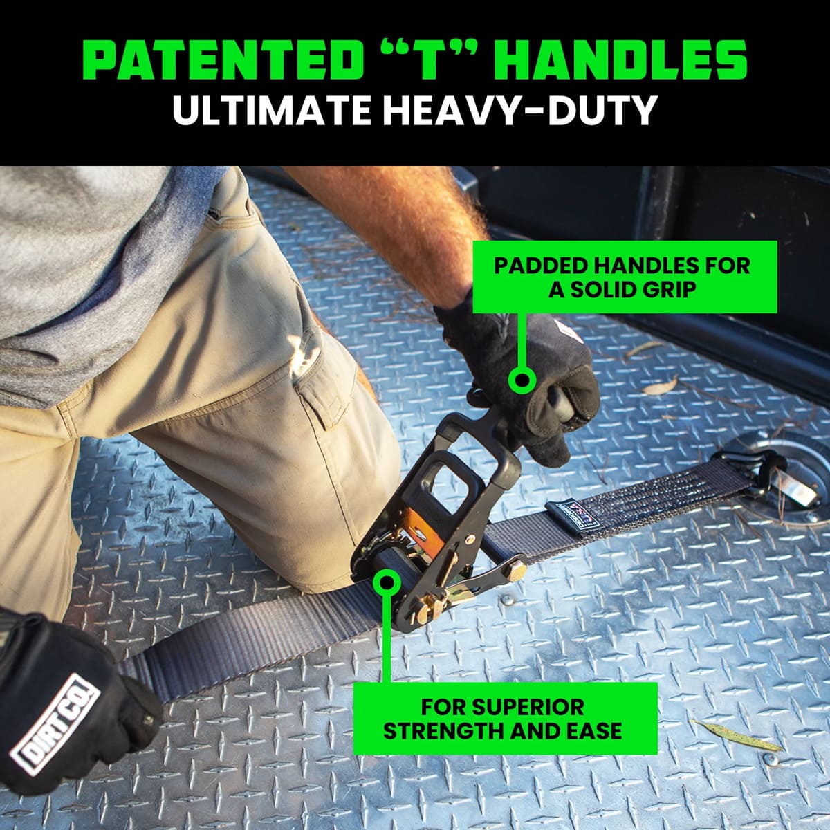 Rhino USA 2" x 8' J-Hooks Vehicle Tie-Down Kit