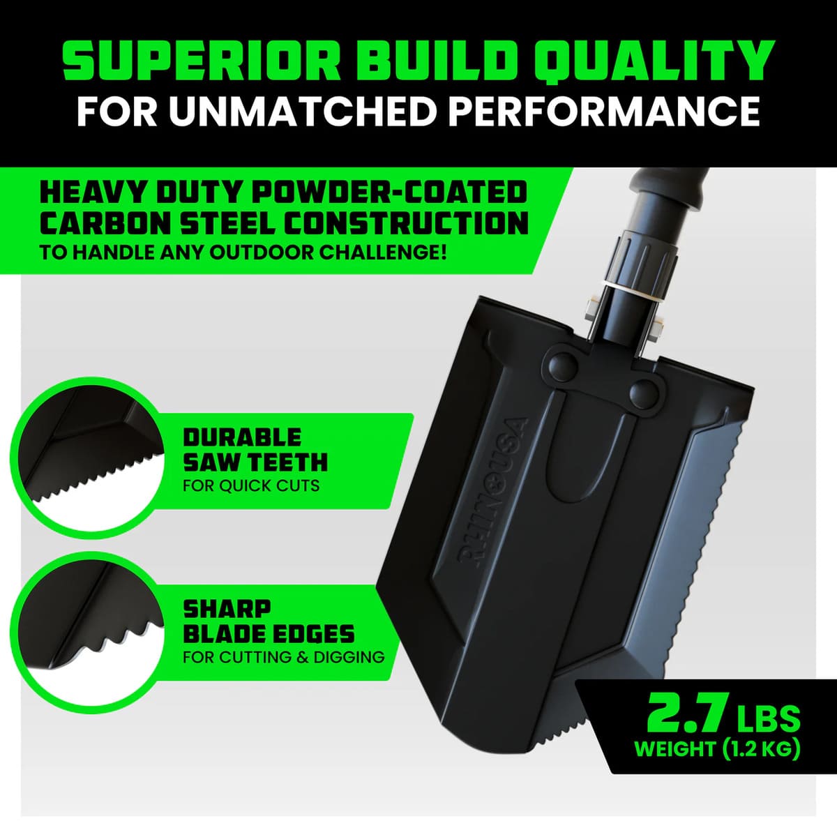 Rhino USA 24" Collapsible Shovel