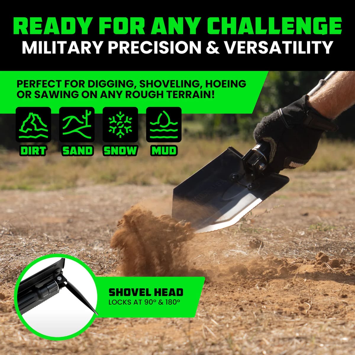 Rhino USA 24" Collapsible Shovel