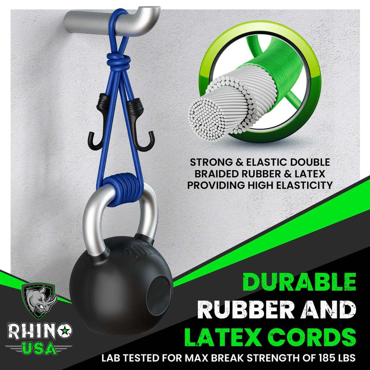 Rhino USA 28 Piece Bungee Cord Set