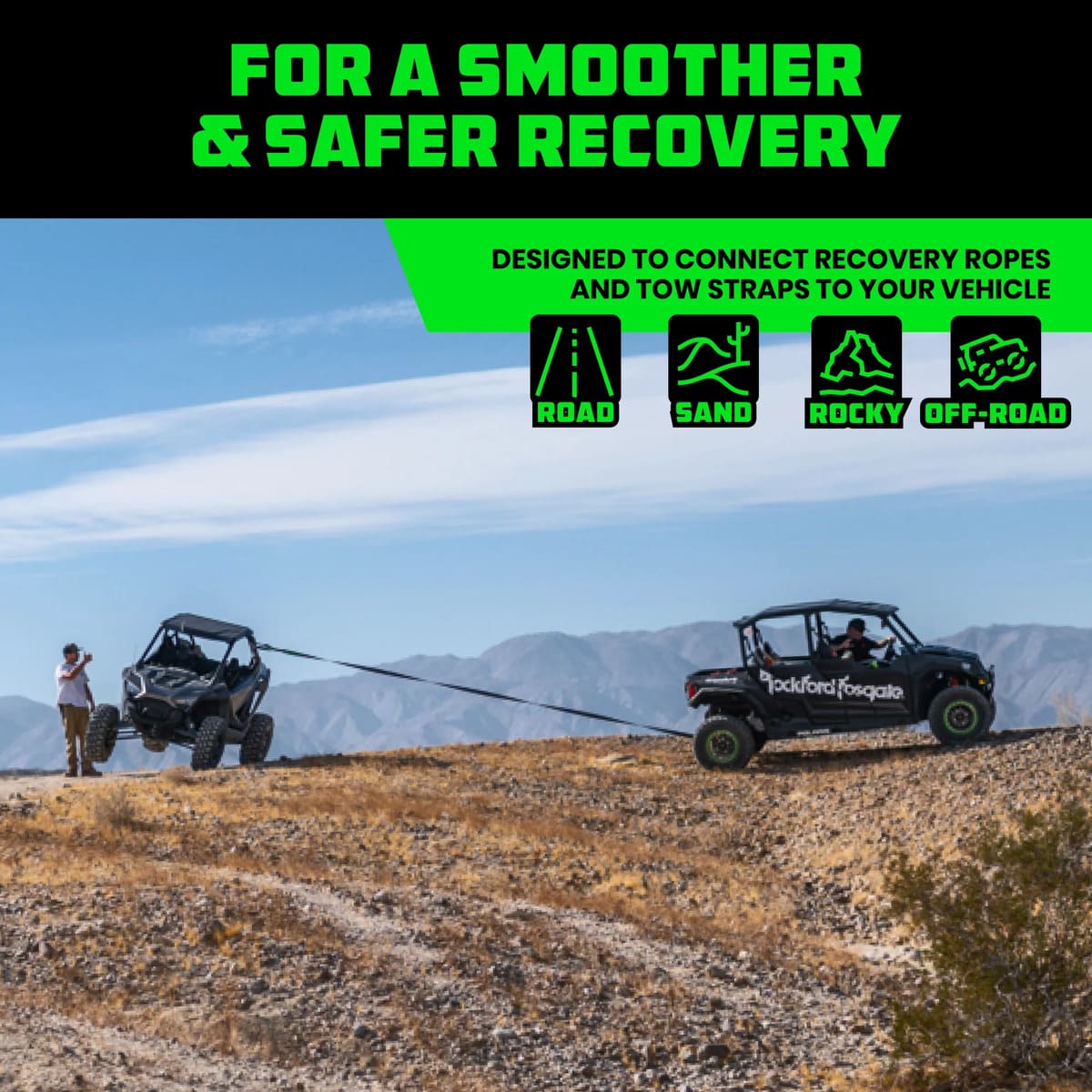 Rhino USA 3/8" Synthetic Soft Shackles