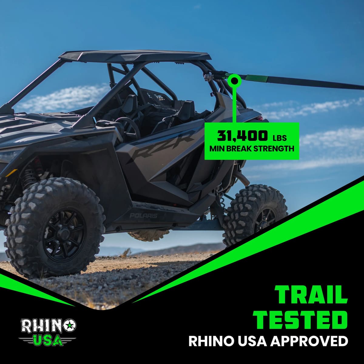 Rhino USA 3/8" Synthetic Soft Shackles