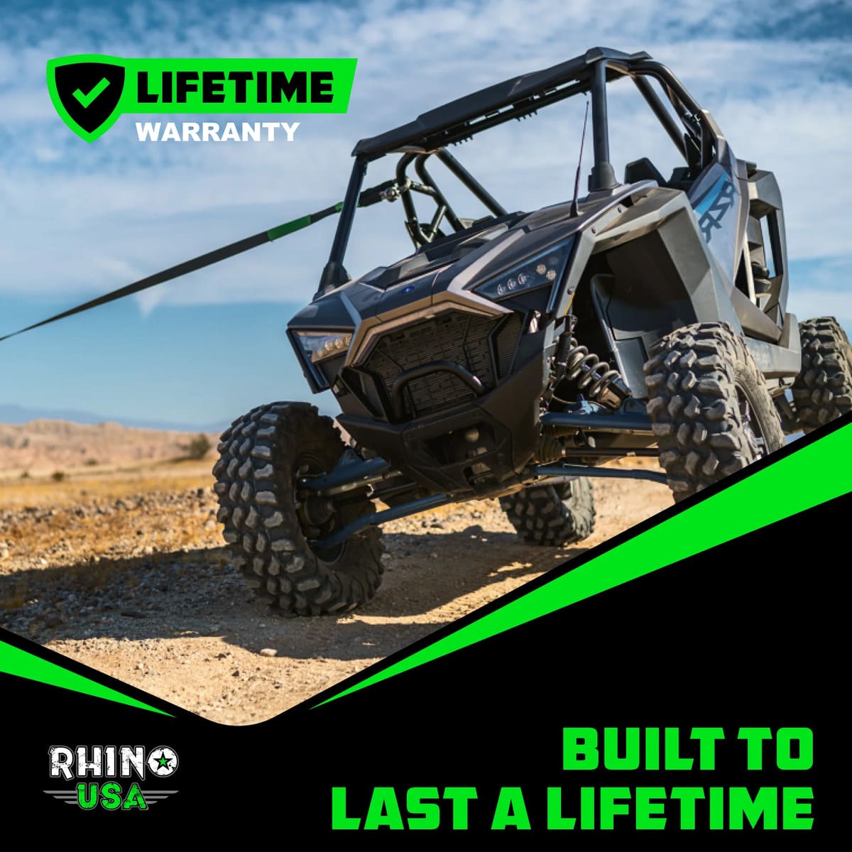 Rhino USA 3/8" Synthetic Soft Shackles