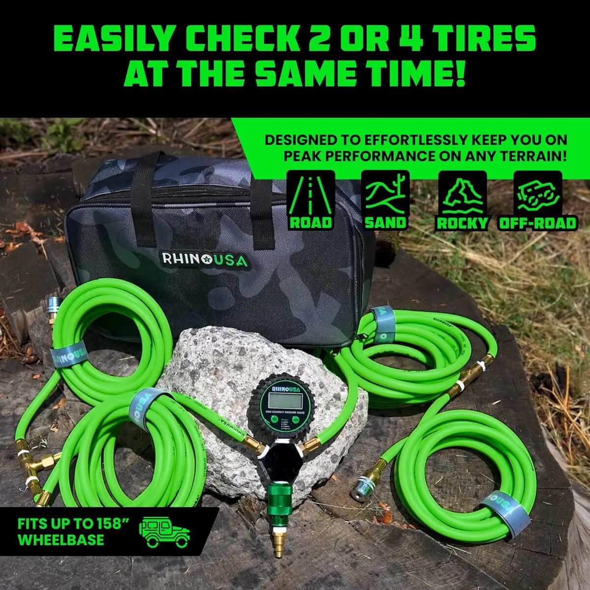 Rhino USA 4-Wheel Tire Inflation/Deflation System