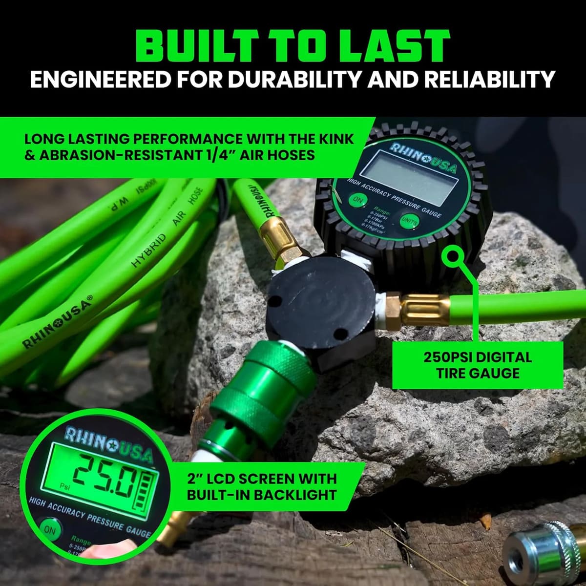 Rhino USA 4-Wheel Tire Inflation/Deflation System