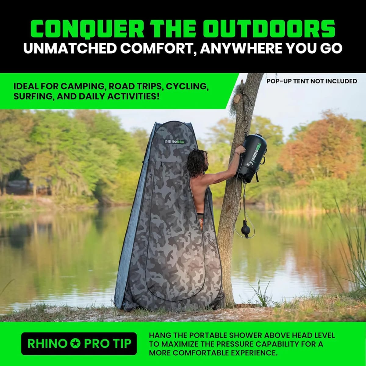 Rhino USA 5 Gallon Portable Shower Kit