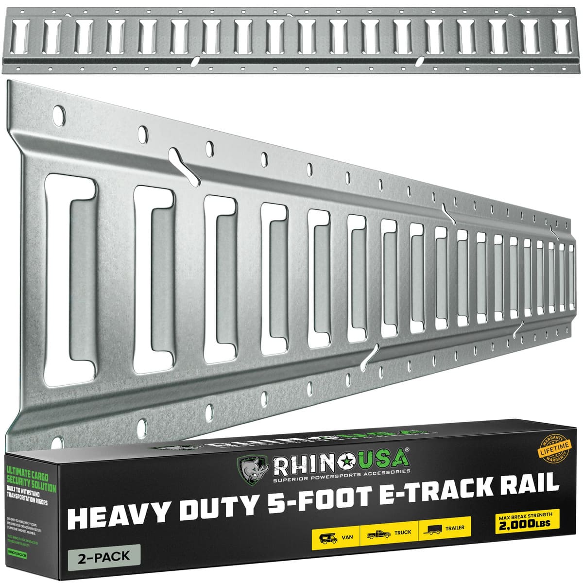 Rhino USA 5ft E-Track Tie-Down Rails