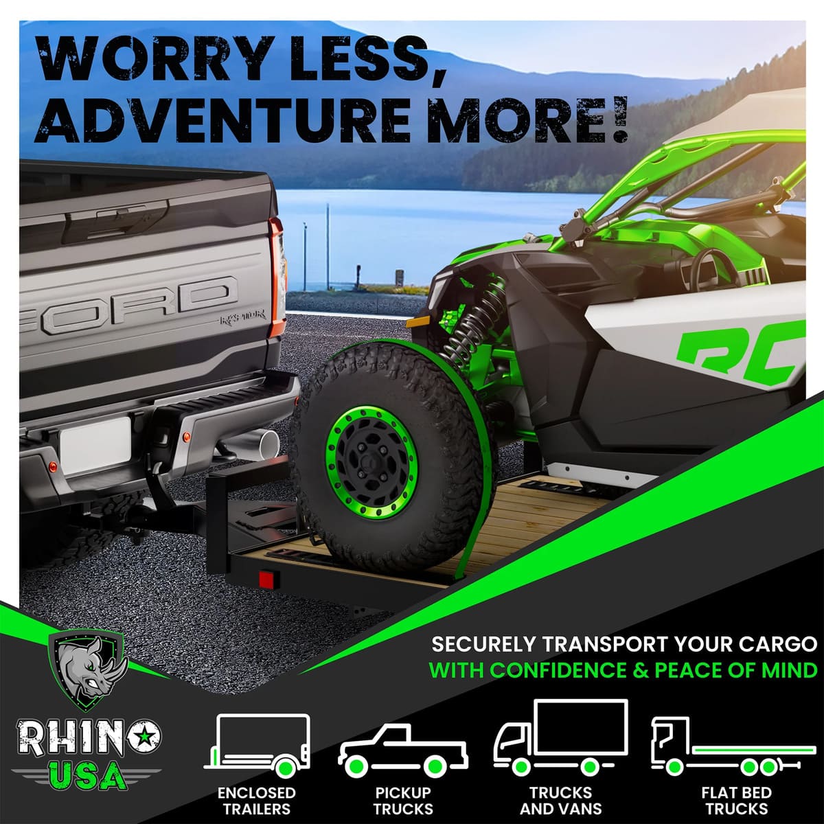 Rhino USA 5ft E-Track Tie-Down Rails