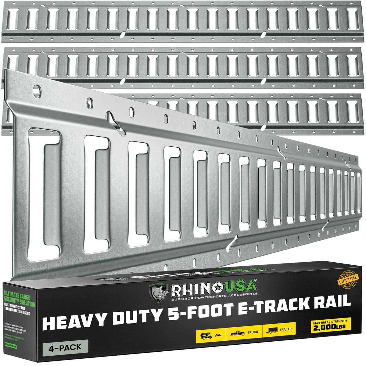 Rhino USA 5ft E-Track Tie-Down Rails