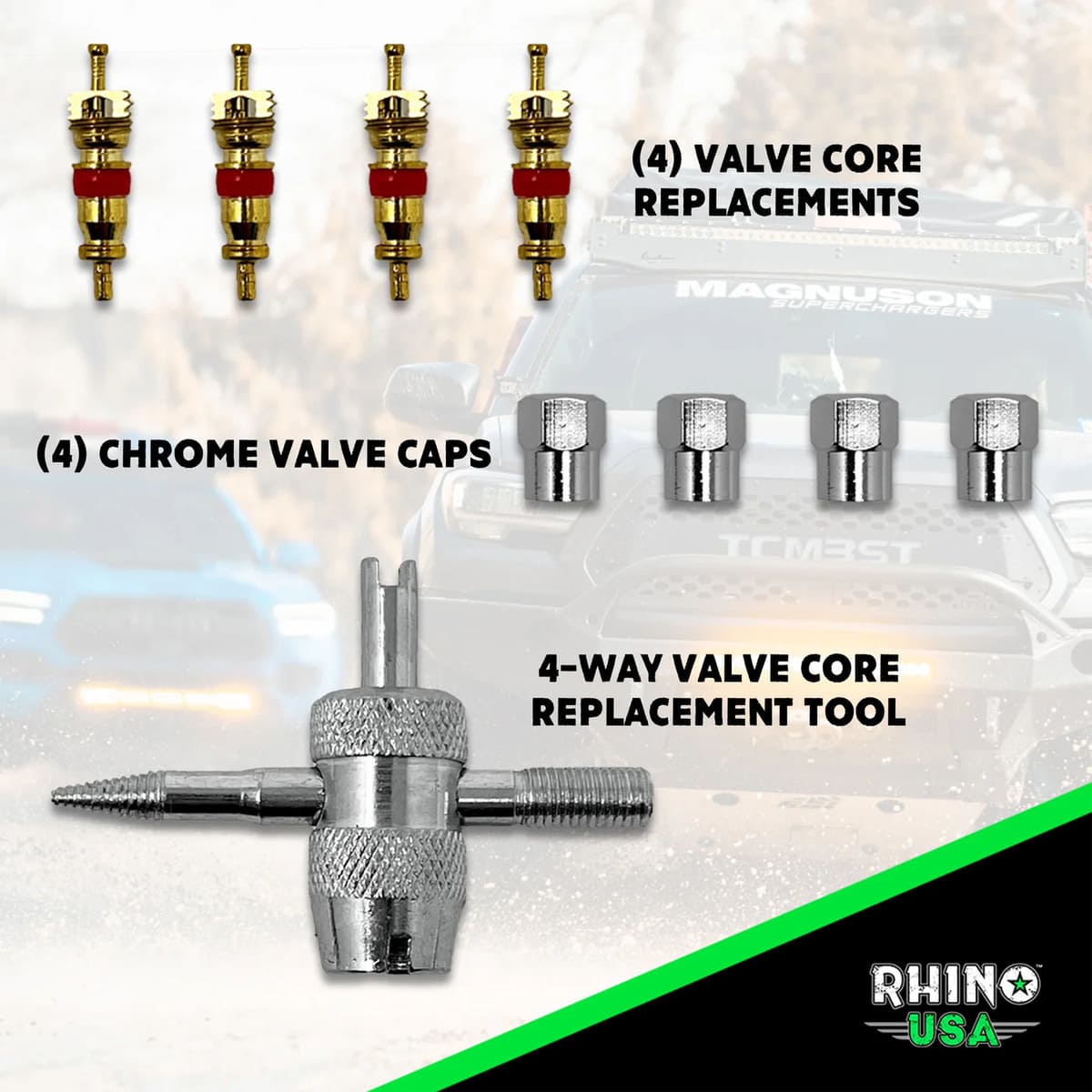 Rhino USA 60 PSI Tire Deflator Gauge