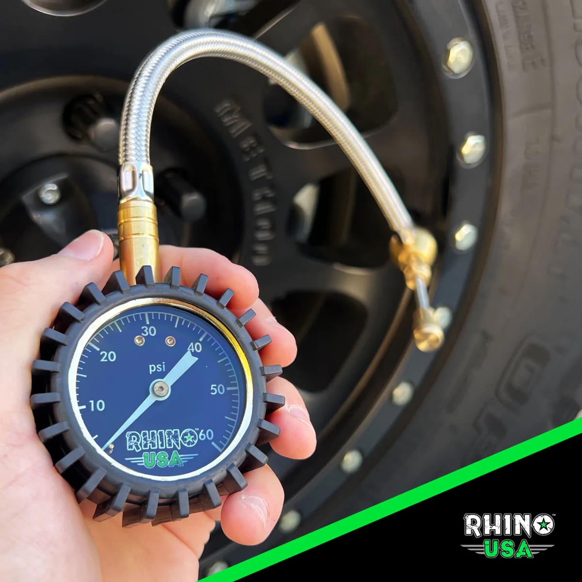 Rhino USA 60 PSI Tire Deflator Gauge