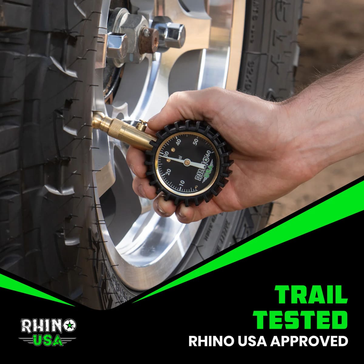 Rhino USA 60 PSI Tire Pressure Gauge