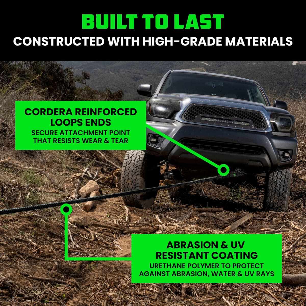 Rhino USA 7/8" x 30' Kinetic Rope Recovery Kit