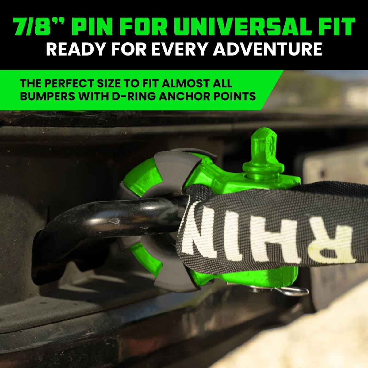 Rhino USA 8-Ton Super Shackles w/ Isolators