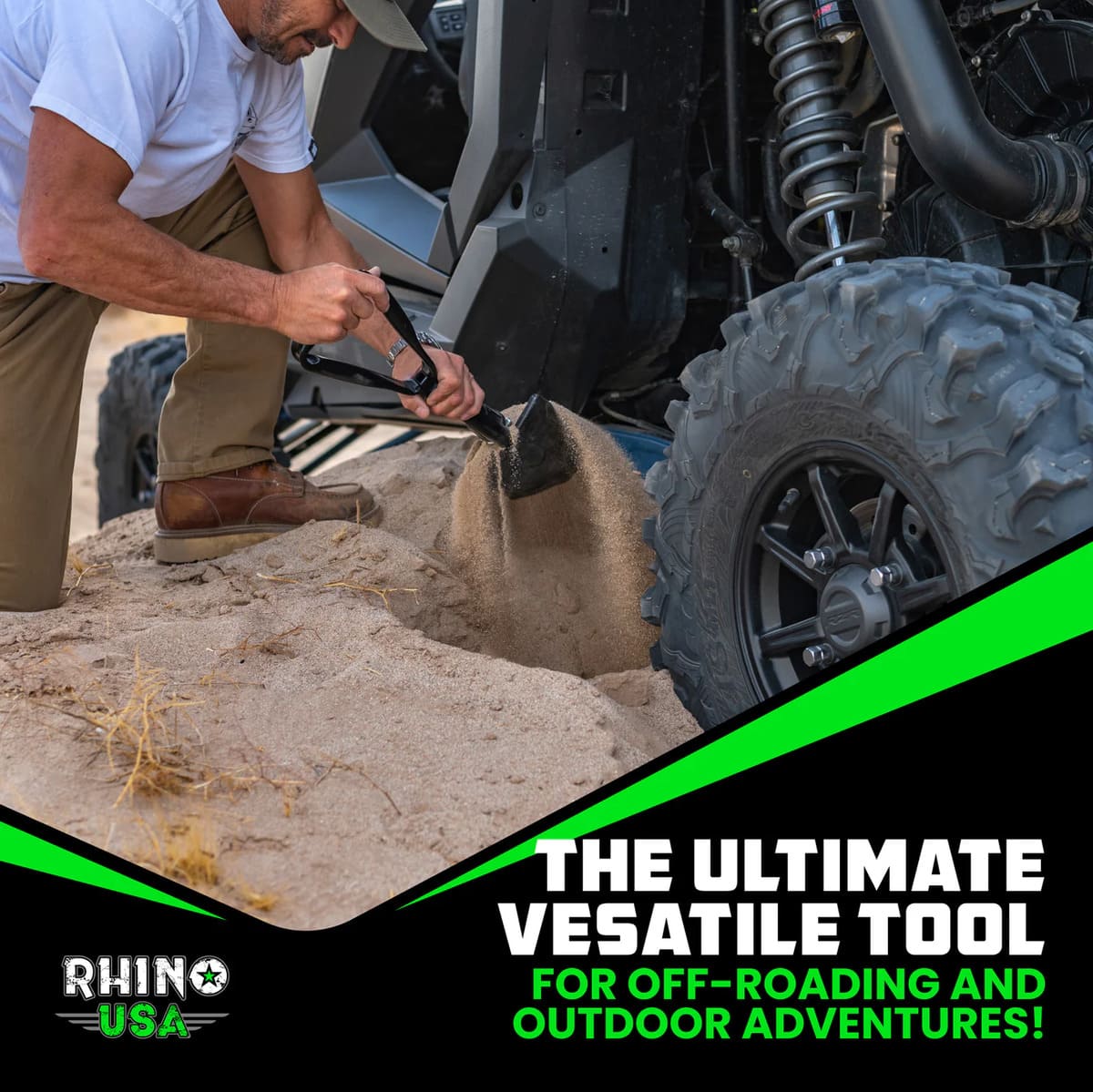 Rhino USA Folding Survival Shovel w/ Pick