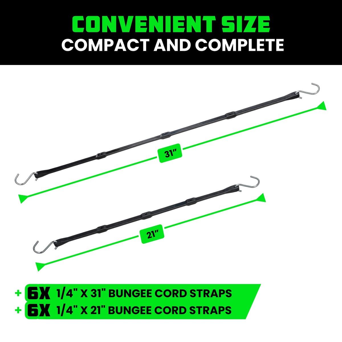 Rhino USA Heavy-Duty Tarp Straps