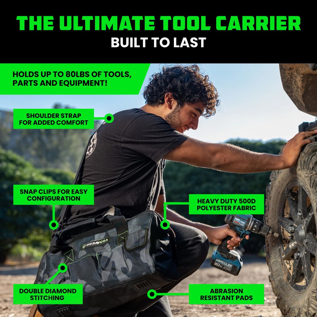 Rhino USA Heavy-Duty Tool Bag