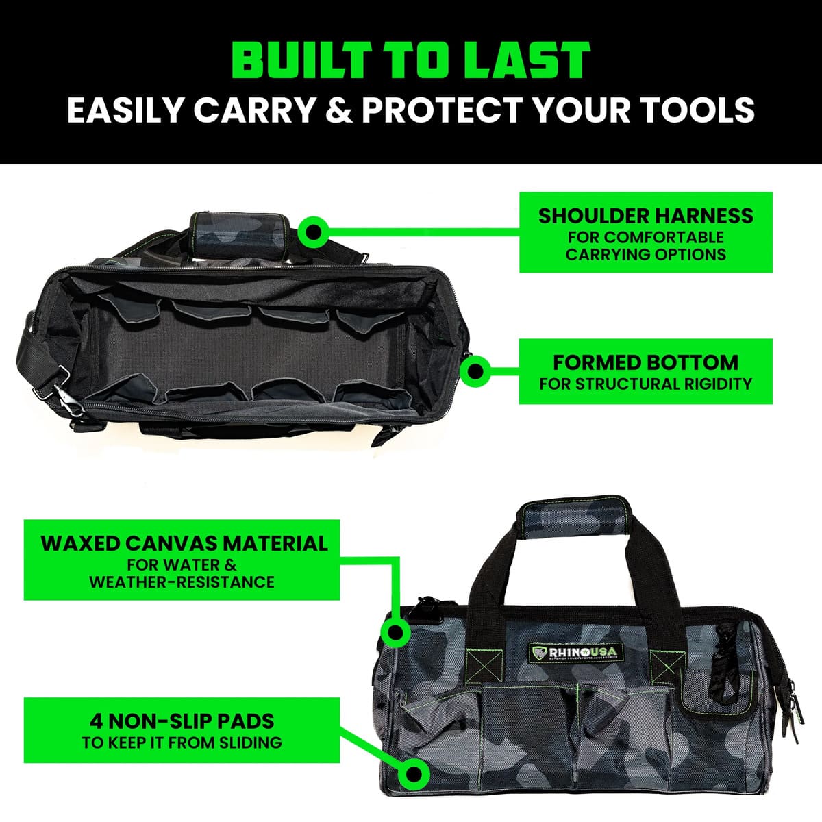 Rhino USA Heavy-Duty Tool Bag