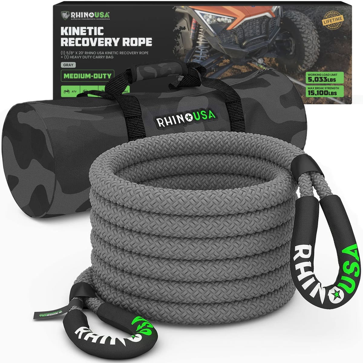 Rhino USA Kinetic Recovery Rope