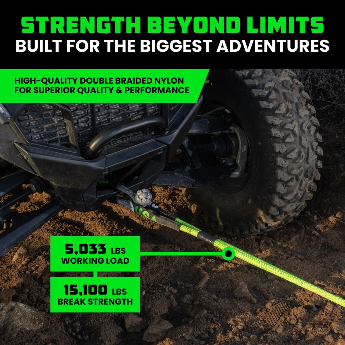 Rhino USA Kinetic Recovery Rope