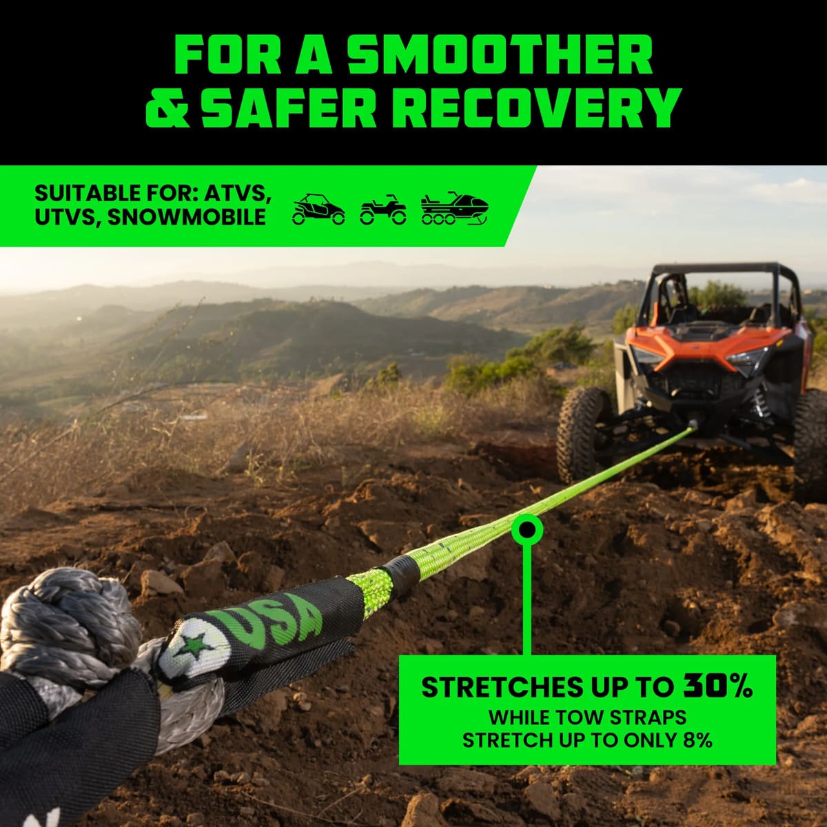 Rhino USA Kinetic Recovery Rope