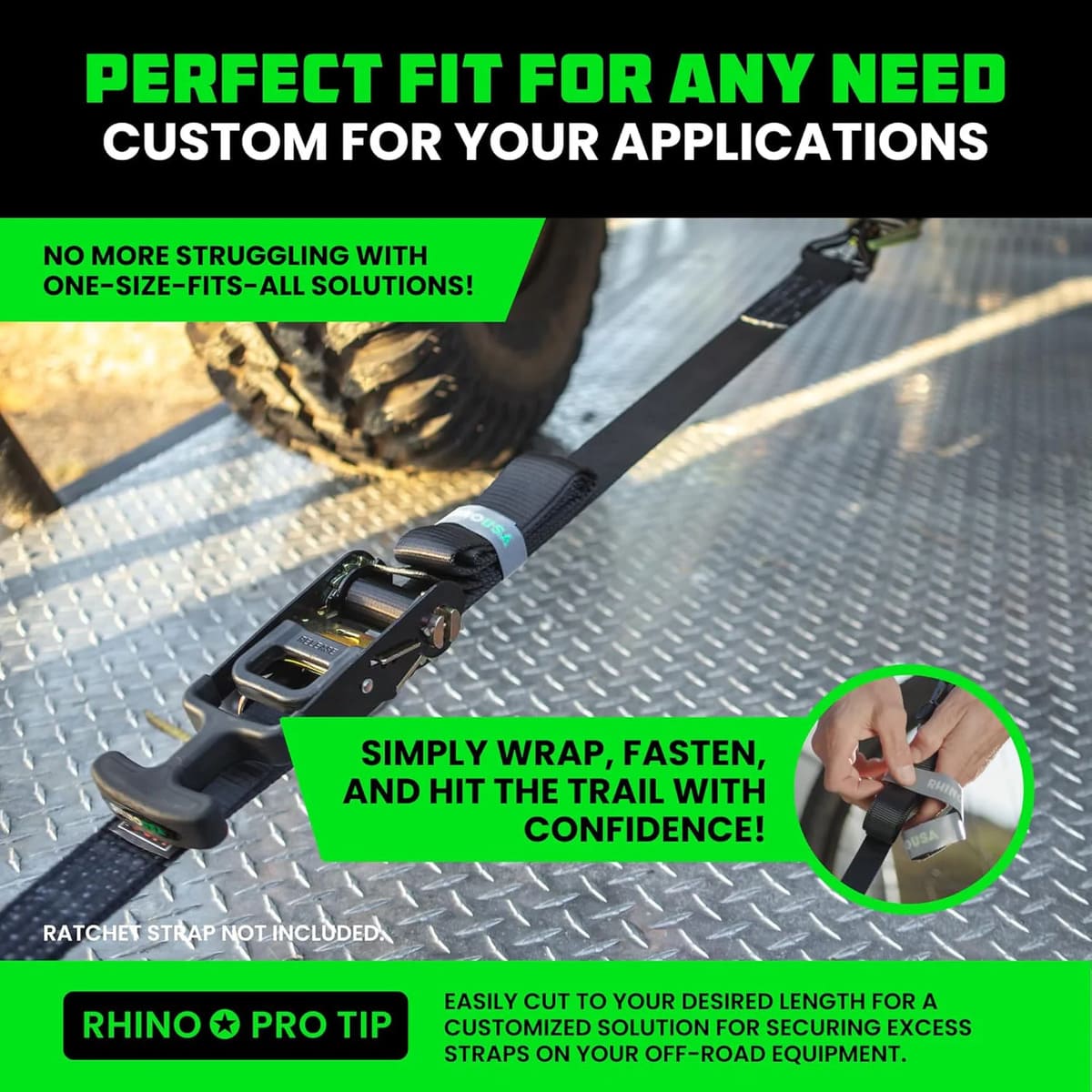 Rhino USA Non-Adhesive Hook & Loop Roll