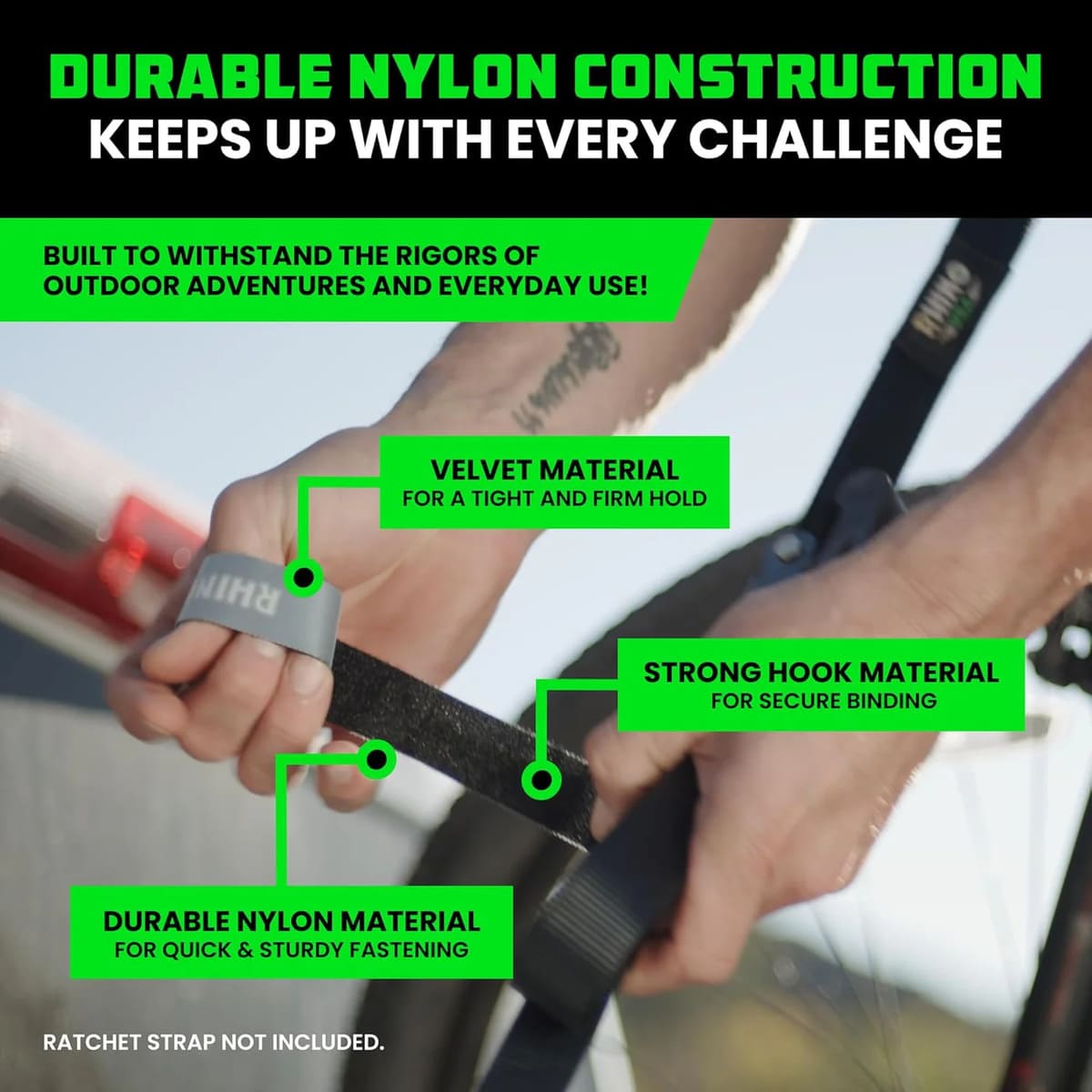 Rhino USA Non-Adhesive Hook & Loop Roll