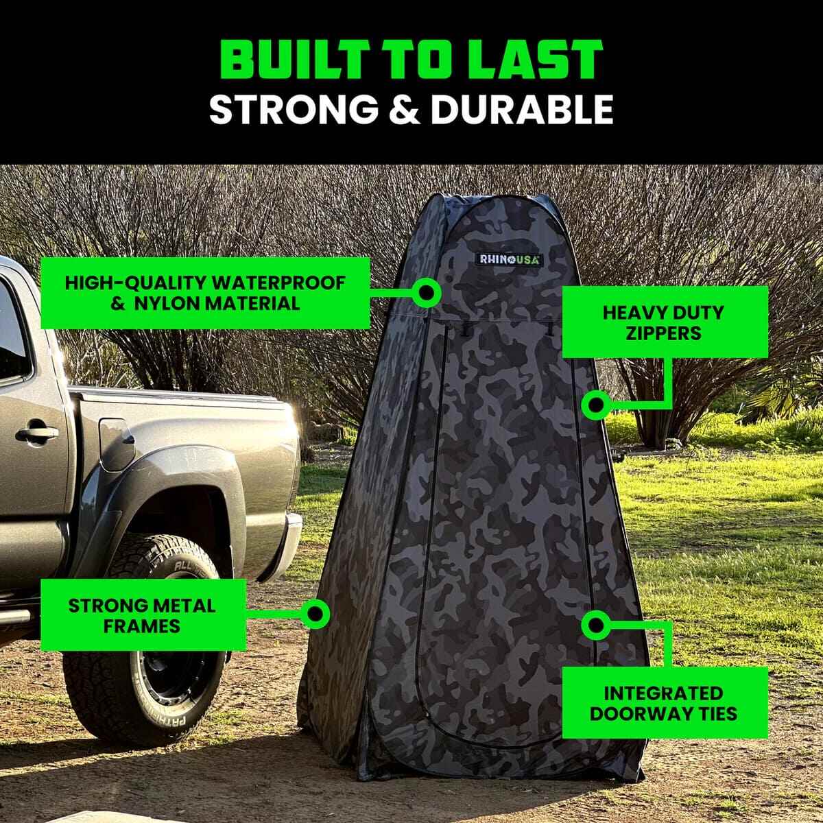 Rhino USA Outdoor Pop-Up Privacy Tent