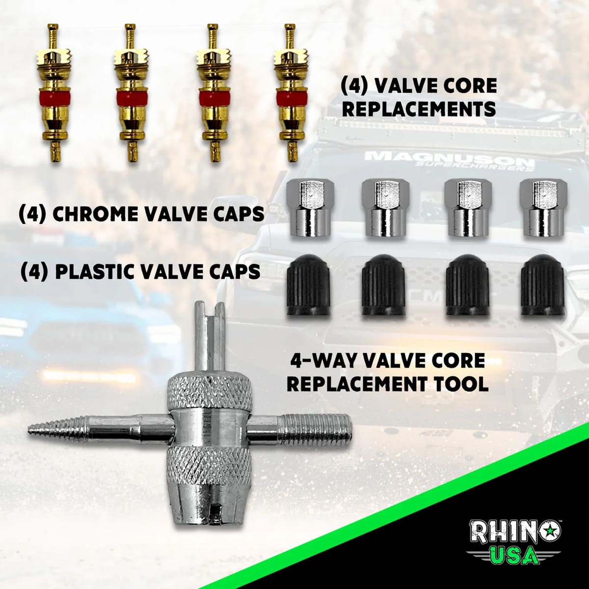 Rhino USA Pro Tire Deflator Kit