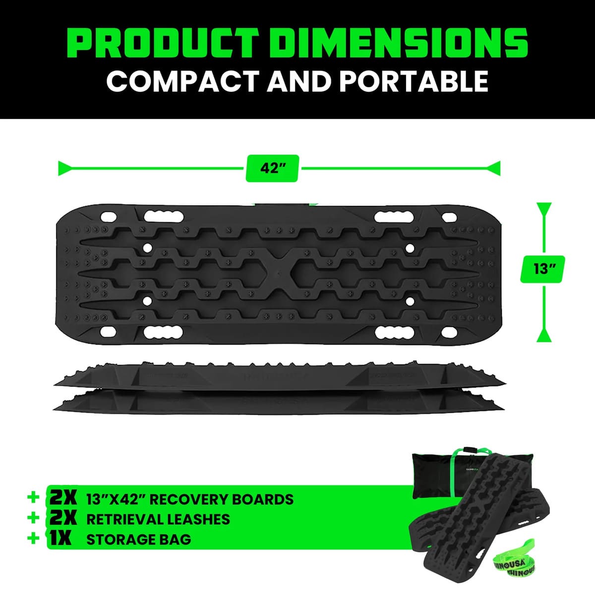 Rhino USA Recovery Traction Boards - Pair