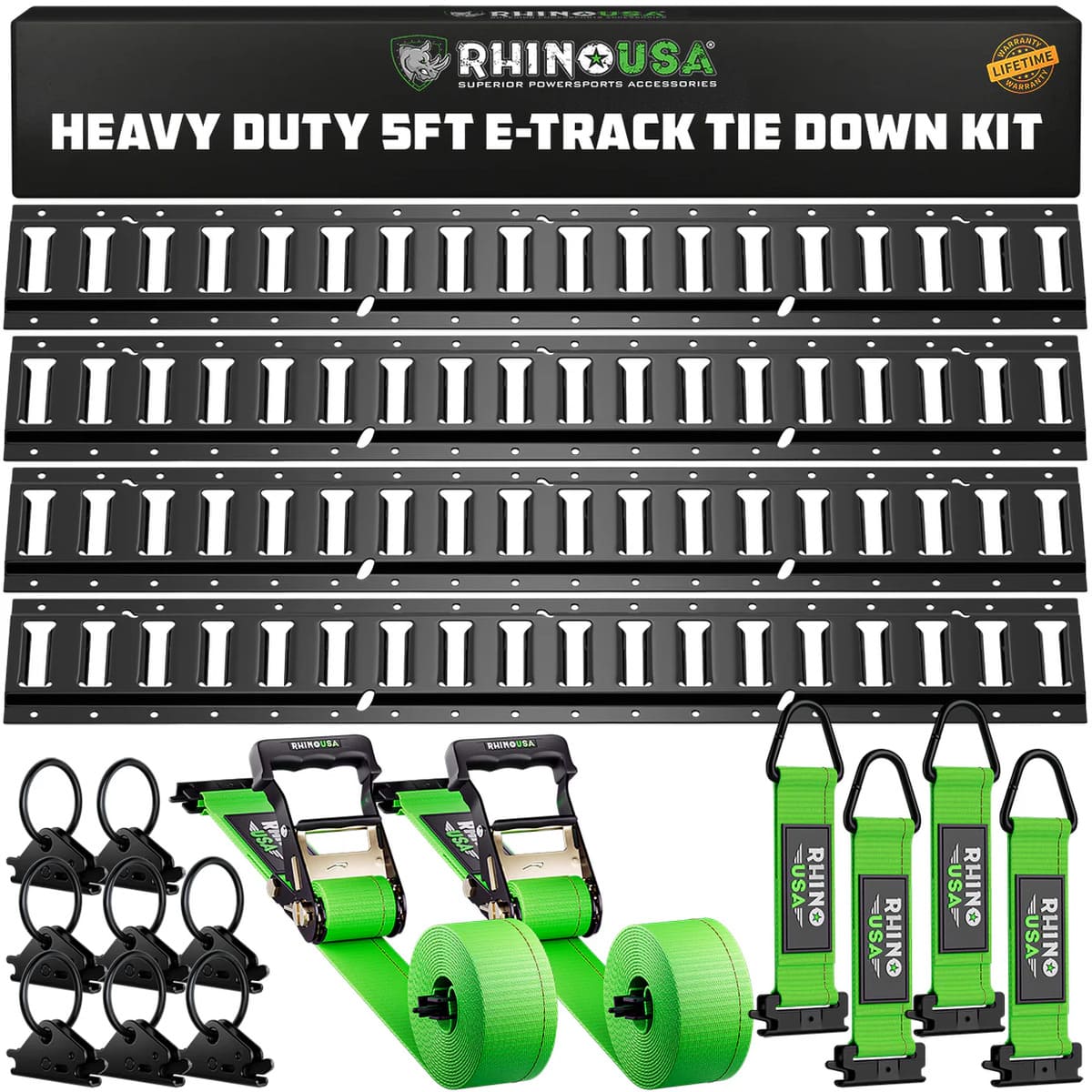 Rhino USA Ultimate E-Track Tie-Down Kit